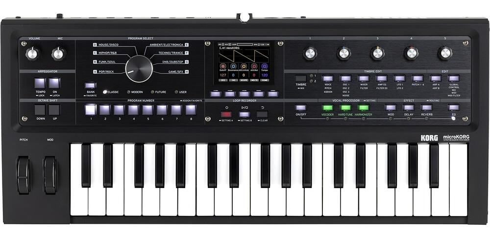 סינטיסייזר ווקודר Korg MicroKORG 2 Metallic Black