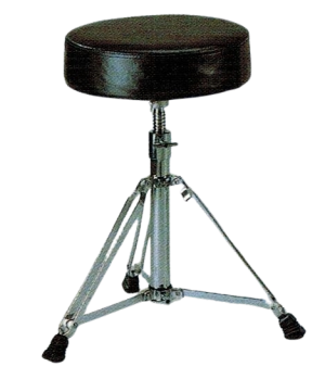 כסא לתופים מושב עגול ריפוד שחור TR-750