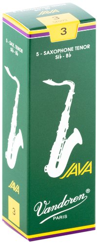 עלים לסקסופון טנור ירוק Java מספר 3 – 5 בקופסא Vandoren SR273