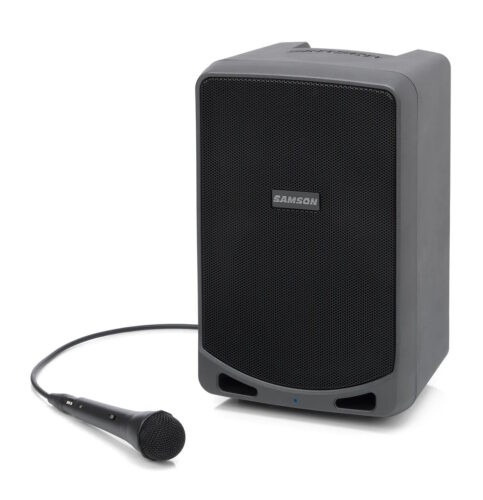 רמקול "6 מוגבר נטען + מיקרופון עם כבל SAMSON ESAXP106 100W Bluetooth