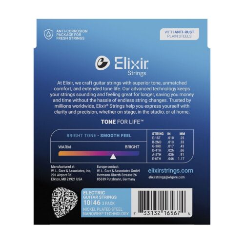 מארז 3 סטים 12052 לחשמלית 10-46 ELIXIR NANOWEB 16567