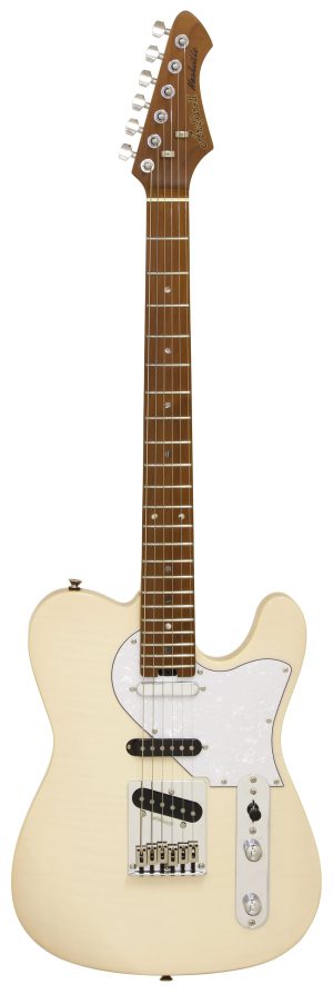 גיטרה חשמלית Aria 615-MK2 -Nashville MBWH (Marble White)