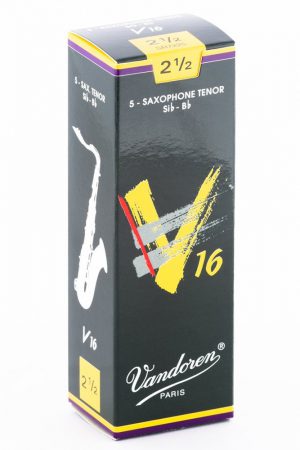 עלים לסקסופון טנור V16 מספר 2.5 – 5 בקופסא Vandoren SR7225