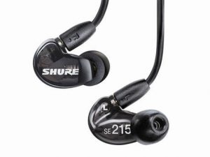 אוזניות In-Ear מקצועיות Shure SE215 בצבע שחור