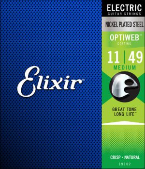 סט מיתרים לחשמלית ELIXIR OPTIWEB 0.11-0.49