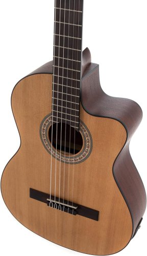 גיטרה קלאסית מוגברת Manuel Rodriguez Principio Solid Cedar CA-CM CE