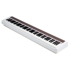 פסנתר חשמלי NUX NPK-10 עם סטנד עץ ו 3 פדלים לבן