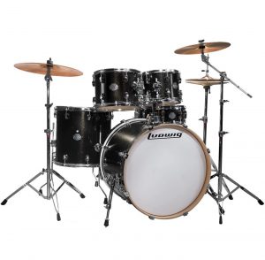 מערכת תופים “22 כולל אביזרים ומצילות LUDWIG ELEMENT LCF52G016 BKS