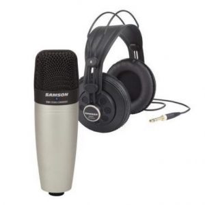מיקרופון אולפני C01 + אוזניות Samson SR850