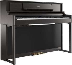 פסנתר חשמלי בצבע שחור Roland LX705 Charcoal Black