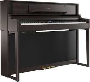 פסנתר חשמלי בצבע חום Roland LX705 Dark Rosewood