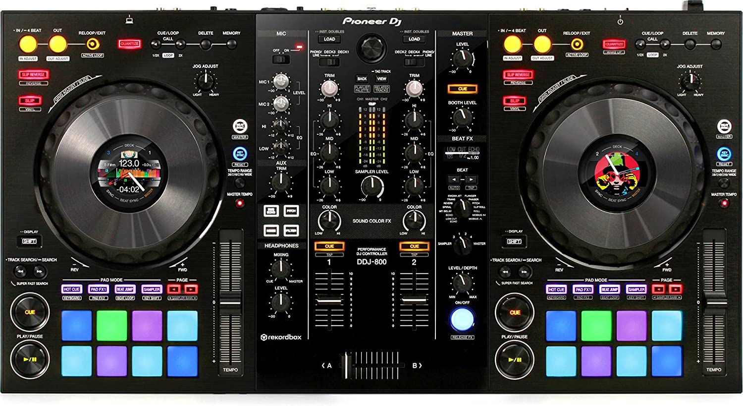  Pioneer DJ DDJ-400 2-Deck Rekordbox DJ Controller : כלי נגינה