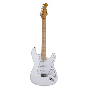 גיטרה חשמלית לבנה צוואר מייפל Aria STG003 WH