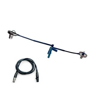 מיקרופון לחליל צד עם כבל חיבור למערכת אלחוטית Evno FLX-Ta4 Shure