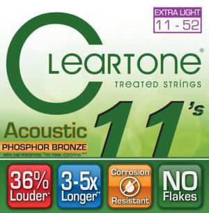סט מיתרים לגיטרה אקוסטית Cleartone 7411 EMP Phosphor Bronze 11-52