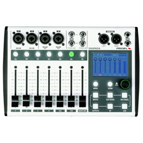 מיקסר 8 ערוצים דיגיטלי Proel DIGIPAD8