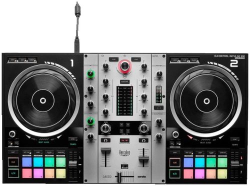 קונטרולר Hercules DJ Inpulse 500 Silver DJ מהדורה מוגבלת בצבע כסוף