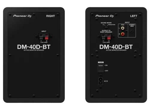 זוג מוניטורים DJ אקטיביים Pioneer DM-40D-BT עם בלוטות'