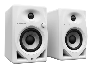 זוג מוניטורים DJ אקטיביים Pioneer DM-40D בצבע לבן