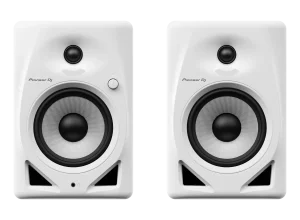 זוג מוניטורים DJ אקטיביים Pioneer DM-50D בצבע לבן