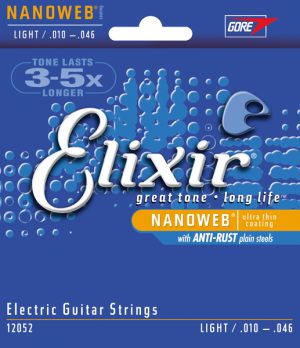 סט מיתרים לגיטרה חשמלית 0.10 Elixir Nanoweb
