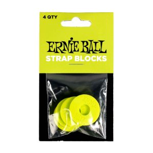 רבעיית נועלים לרצועה Ernie Ball Strap Blocks Green 5622  רבעיית נועלים לרצועה בצבע ירוק Ernie Ball