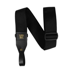 רצועה לגיטרה אקוסטית Ernie Ball Polypro Acoustic Guitar Strap Black 5365