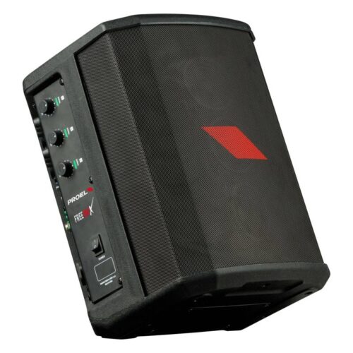 רמקול מוגבר נייד נטען עם מיקסר ואפקט Proel FREEONEX 400W