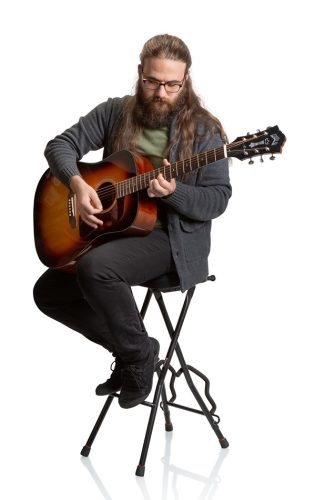 כסא לגיטריסט עם סטנד לגיטרה GATOR GFW-GTRSTOOL