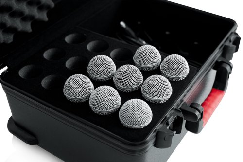 ארגז ל 15 מיקרופונים וכבלים GATOR GTSA-MIC15