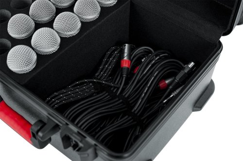 ארגז ל 15 מיקרופונים וכבלים GATOR GTSA-MIC15