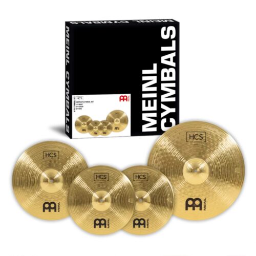 סט מצילות היי-האט 14", קראש 16", רייד 20", Splash 10" (מתנה) Meinl HCS Complete Cymbal Set-Up