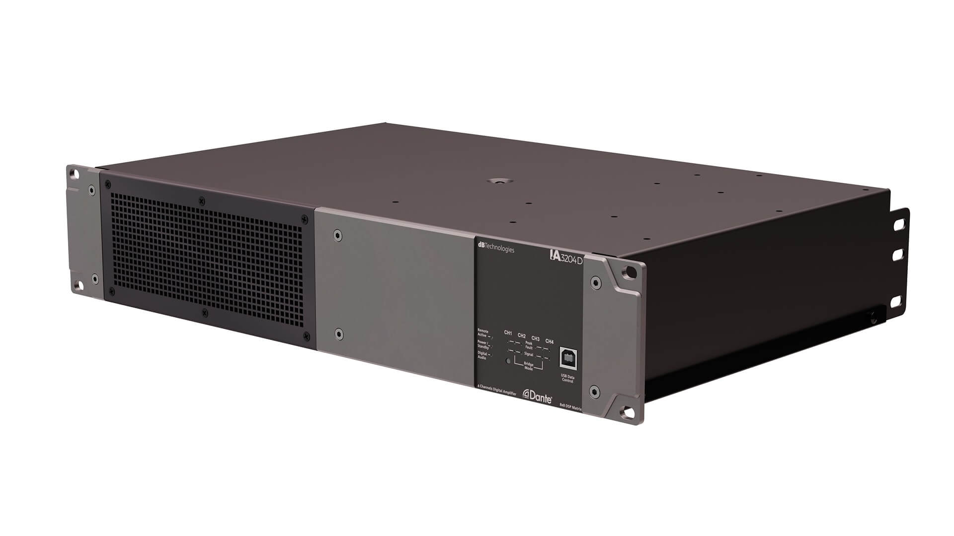 מגבר כח מקצועי dB Technologies IA3204D DSP Dante 800Wx4