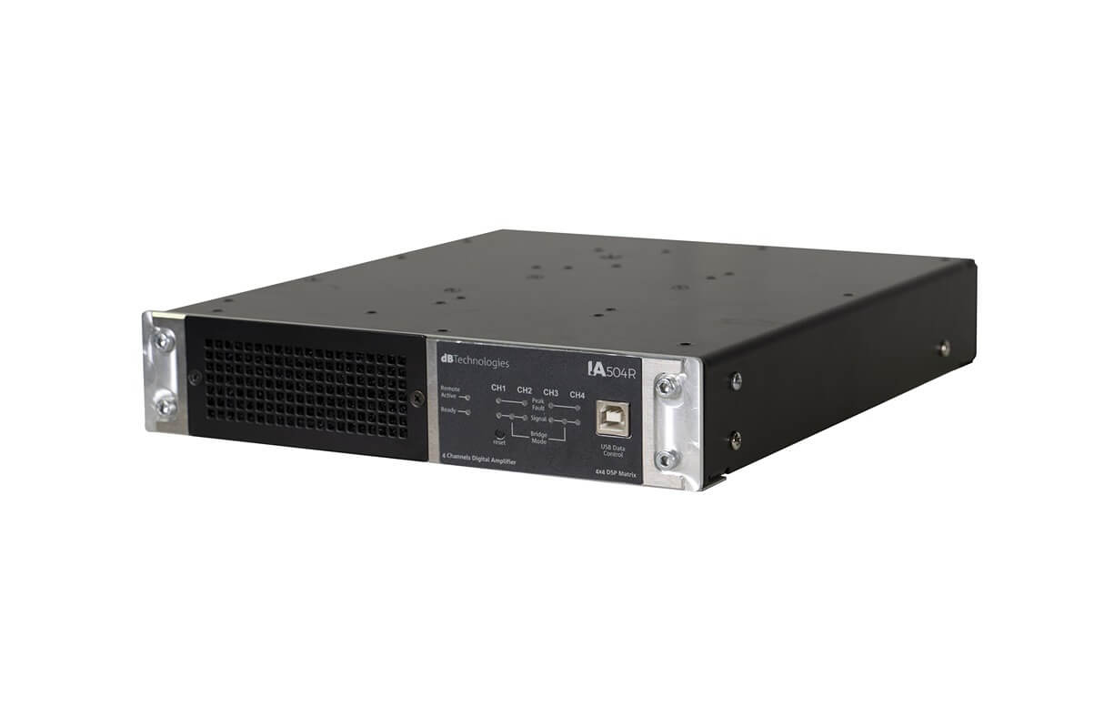 מגבר כח מקצועי dB Technologies IA504R DSP RDNet 125Wx4