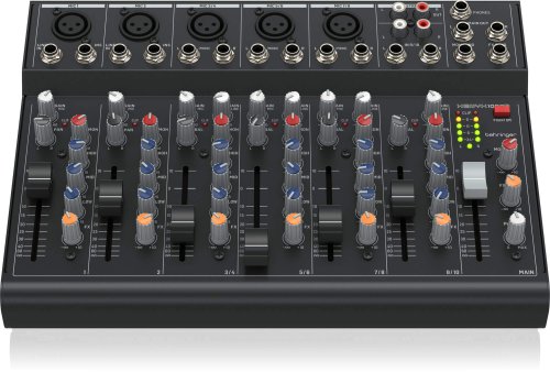 מיקסר אנלוגי 10 כניסות, אופציה ע"י סוללה 9V BEHRINGER XENYX 1003B