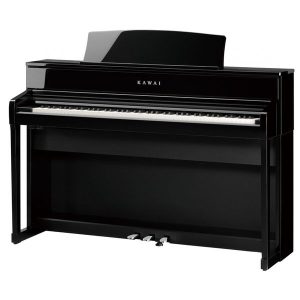 פסנתר חשמלי Kawai CA701 שחור מבריק