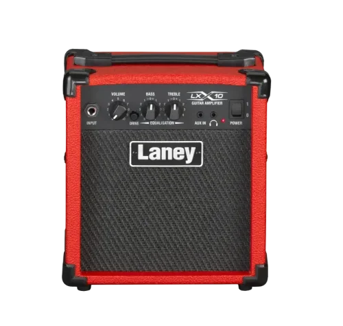 מגבר בצבע אדום לגיטרה חשמלית Laney LX 10