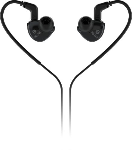 אוזניות In-Ear עם דרייבר כפול צבע שחור Behringer MO240 Premium In-Ear Monitors