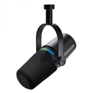 מיקרופון דינמי משולב USB דגם Shure MV7i שחור