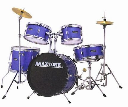 Rockville 5PCS JUNIOR DRUM SETW/STEEL CYMBALS & DRUM TH