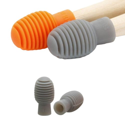 זוג משתיקים למקלות תופים בצבע אפור Moratti JL009 Drum stick muffler head