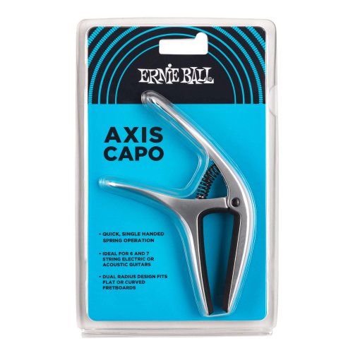 קאפו אוניברסלי Ernie Ball Axis Dual Radius Capo Silver