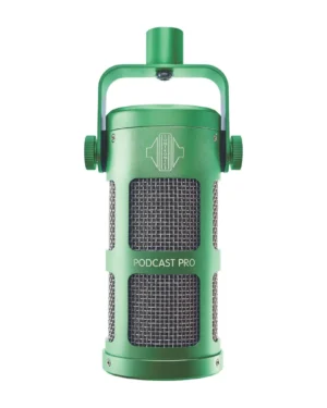 מיקרופון דינמי לשידור ולסטרימינג Sontronics Podcast Pro ירוק