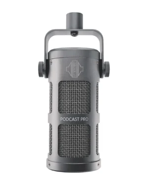 מיקרופון דינמי לשידור ולסטרימינג Sontronics Podcast Pro אפור
