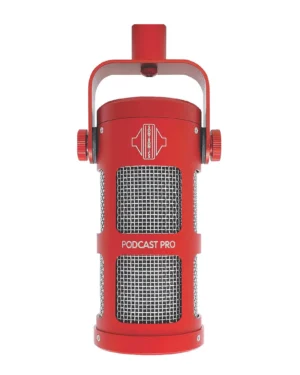 מיקרופון דינמי לשידור ולסטרימינג Sontronics Podcast Pro אדום