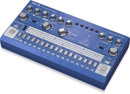 מכונת תופים אנלוגית Behringer RD-6 כחול