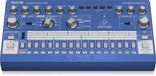 מכונת תופים אנלוגית Behringer RD-6 כחול