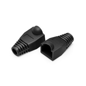 10 כיסויים בצבע שחור ל RJ45, CABLETEK RJ45BOOTS-BK
