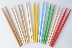 זוג מקלות תופים ראש עץ Rockville Hickory 5A