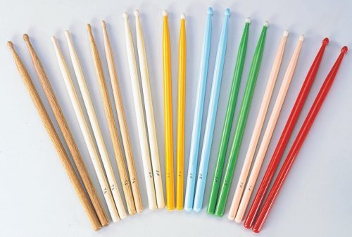 זוג מקלות תופים ראש עץ Rockville Hickory 5A